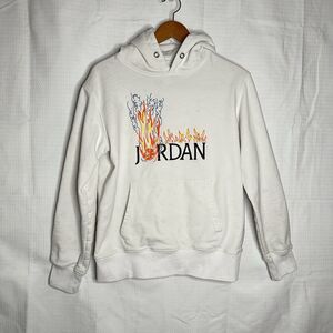 Nike Jordan x Cactus Jack Travis Scott MJ Fleece Hoodie White Size Small